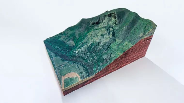 3D-Modell des Dohlensteins in Kahla