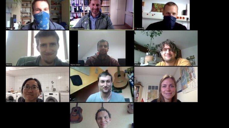 Mitglieder der Arbeitsgruppe Strukturgeologie in Jena