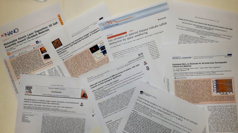 Up-to-date publications of the working group