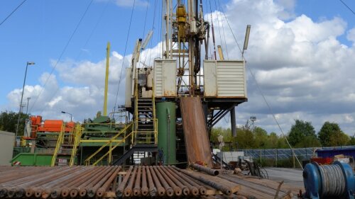 Bohrplatz der Forschungstiefbohrung EF-FB 1/12