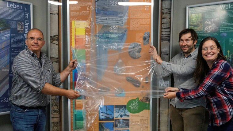 Einrichtung der Dauerausstellung Wald-Wasser-Wandel