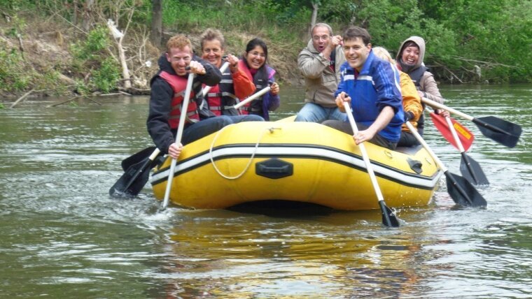 Working group on a boat trip