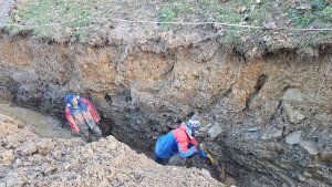 Paläoseismologischer Schurf in Polen