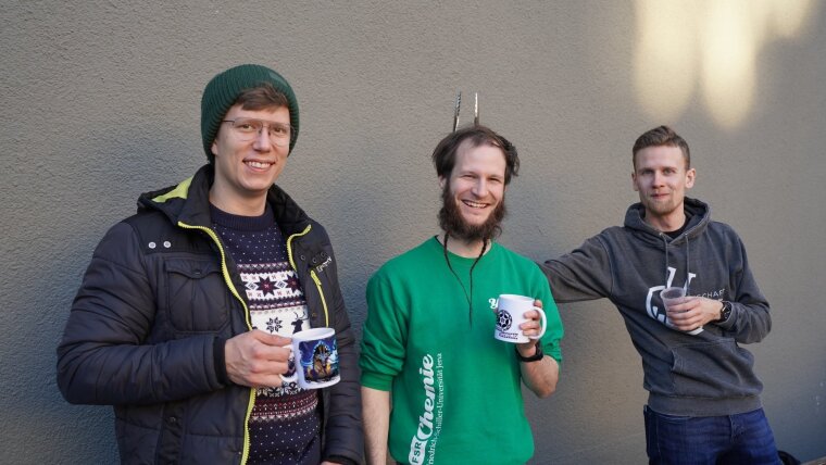 Die Mitglieder the Schubert Group bei der Weihnachtsveranstaltung