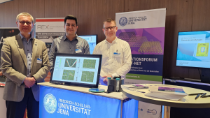 Prof. Dr. Andrey Turchanin, Dr. Hamid Rasouli, Dr. David Kaiser at Innocon2025