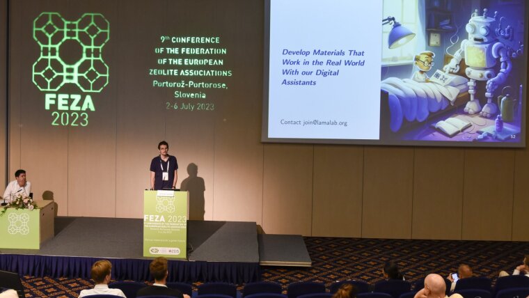 Kevin Jablonka gives Keynote at FEZA 2023