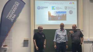 Olivier Crosnier, Andrea Balducci and Thierry Brousse at the 3rd German French Summer Atelier on High Power Devices in Jena (16 - 19 June 2025)