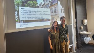 Rudolf defended his master thesis