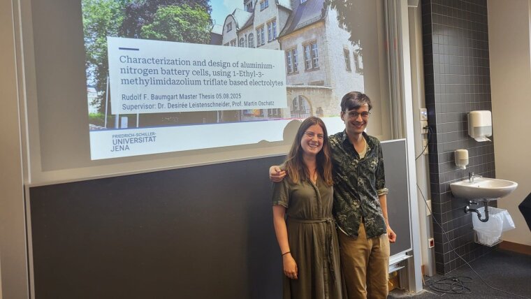 Rudolf defended his master thesis