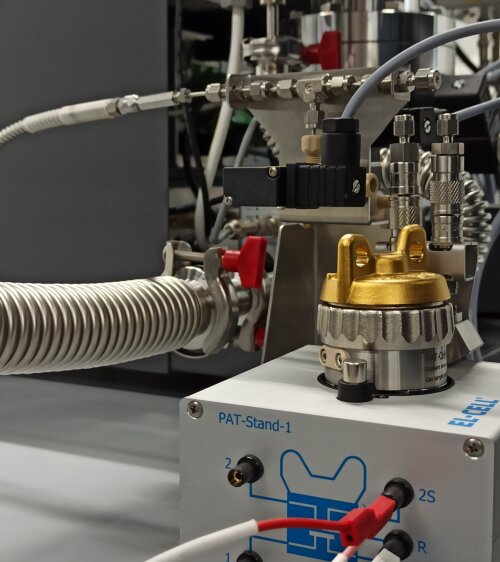 Operando Zelle für die differenzielle elektrochemische Massenspektrometrie.