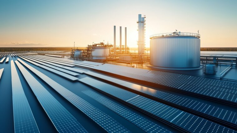 Wasserstoff- und Photovoltaikanlage