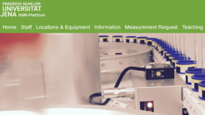 Screenshot NMR-Platform