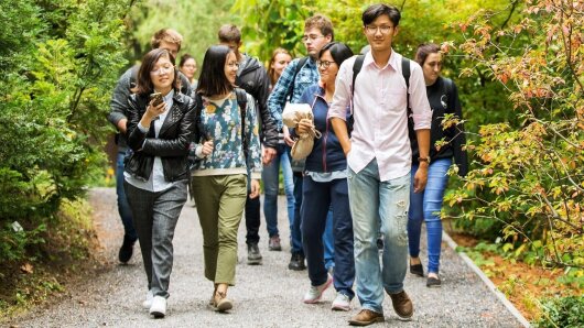 Internationale Studierende bei den Welcome Days